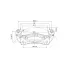 Скоба тормозного суппорта для автомобилей Chevrolet Cruze (09-) передняя CF 105110 TRIALLI