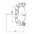 Скоба тормозного суппорта для автомобилей Ford Transit (06-) задняя левая CF 185165 TRIALLI