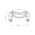 Скоба тормозного суппорта для автомобилей Hyundai Tucson I (04-) / Kia Sportage II (04-) передняя CF 200703 TRIALLI