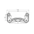 Скоба тормозного суппорта для автомобилей Great Wall Hover H5 (11-) 2.0TD задняя CF 203503 TRIALLI