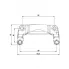 Скоба тормозного суппорта для автомобилей Renault Scenic I (96-)/Megane I (95-) передняя CF 206503 TRIALLI