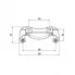 Скоба тормозного суппорта для автомобилей Great Wall Hover H3 (10-)/H5 (11-) 2.4i передняя CF 206603 TRIALLI