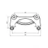 Скоба тормозного суппорта для автомобилей Geely Coolray (18-) / Belgee X50 (23-) передняя CF 800012 TRIALLI