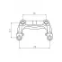 Скоба тормозного суппорта для автомобилей Opel Zafira B (05-) задняя CF 800972 TRIALLI