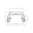 Скоба тормозного суппорта для автомобилей Ford Focus I (98-) задняя CF 802490 TRIALLI
