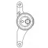 Ролик ГРМ для автомобилей Chery Amulet A15 (03-) 1.3i/1.5i/1.6i (натяжной) (58x26) CM 6336 TRIALLI
