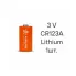 Батарейки CR123A / 3V литиевые 3 В AIRLINE CR123A-01
