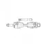 Привод передний правый для автомобилей Mitsubishi Lancer Evolution VII (01-) CRA 4404 TRIALLI