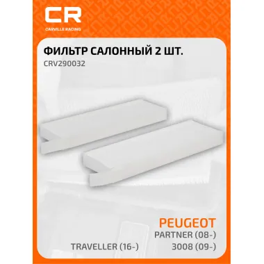 Фильтр салонный для автомобилей 2 шт Citroen DS Peugeot Toyota / Ситроен DS Пежо Тойота, частичный пылевой фильтр