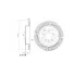 Диски тормозные для автомобилей Land Rover Discovery IV (09-) / Range Rover Sport I (05-) задние d=350мм PRO (перфорированные / слотированные / окрашенные) DF 016s TRIALLI