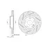 Диски тормозные для автомобилей Geely Coolray (18-) передние d=296 PRO (перфорированные / слотированные / окрашенные) DF 058s TRIALLI