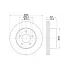 Диски тормозные для автомобилей Jeep Cherokee (91-) / Jeep Grand Cherokee (92-) передние d=280 DF 073206 TRIALLI