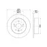 Диски тормозные для автомобилей Toyota Camry (11-) / Lexus ES (12-) задние d=281 DF 073317 TRIALLI