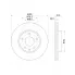 Диски тормозные для автомобилей Mazda 3 (13-) передние d=280 DF 073408 TRIALLI