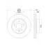 Диски тормозные для автомобилей VW Crafter (16-) передние d=303 DF 084416 TRIALLI