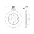 Диски тормозные для автомобилей Ford Escort (90-) передние d=240 DF 095216 TRIALLI