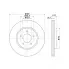 Диски тормозные для автомобилей Ford Maverick (01-) / Mazda Tribute (00-) передние d=303 DF 095220 TRIALLI