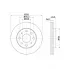Диски тормозные для автомобилей Mitsubishi Carisma (95-) / Galant (88-) передние d=256 DF 117205 TRIALLI