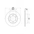 Диски тормозные для автомобилей Great Wall Safe (02-) / Toyota 4Runner (84-) / Hilux (88-) передние d=289 DF 117410 TRIALLI