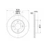 Диски тормозные для автомобилей Mitsubishi Carisma (95-) / Lancer (95-) передние d=236 DF 117413 TRIALLI