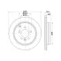 Диски тормозные для автомобилей Land Rover Discovery III (04-) / Discovery IV (09-) / Range Rover Sport I (05-) задние d=325 DF 130107 TRIALLI
