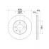 Диски тормозные для автомобилей VW Golf III (91-) / Polo (93-) передние d=256 DF 150005 TRIALLI