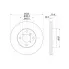 Диски тормозные для автомобилей Suzuki Baleno (95-) / Liana (02-) передние d=246 DF 150013 TRIALLI