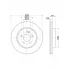 Диски тормозные для автомобилей Mercedes M-Class (W163) (97-) передние d=303 DF 150108 TRIALLI