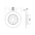 Диски тормозные для автомобилей Audi A4 (00-) / (04-) задние d=255 DF 180133 TRIALLI