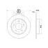 Диски тормозные для автомобилей Mazda 3 (03-) задние d=265 DF 190137 TRIALLI