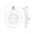 Диски тормозные для автомобилей Toyota Camry (06-) / RAV4 (06-) передние d=296 DF 190301 TRIALLI