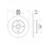 Диски тормозные для автомобилей VW Golf III (91-) / Polo (95-) задние d=226 DF 190311 TRIALLI