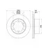Диски тормозные для автомобилей Mercedes Sprinter (06-) / VW Crafter (06-) задние d=303 DF 190408 TRIALLI