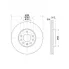 Диски тормозные для автомобилей Opel Vectra B (95-) / SAAB 9-3 (98-) / 9-5 (01-) R15 передние d=288 DF 210211 TRIALLI