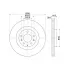Диски тормозные для автомобилей Mazda CX-7 (07-) / CX-9 (07-) передние d=320 DF 250115 TRIALLI
