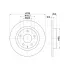 Диски тормозные для автомобилей Mazda 6 (12-) задние d=278 DF 250116 TRIALLI