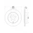 Диски тормозные для автомобилей Mazda CX-7 (07-) / CX-9 (06-) задние d=325 DF 250121 TRIALLI