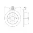 Диски тормозные для автомобилей SsangYong Actyon (10-) / Korando (10-) задние d=262 DF 261016 TRIALLI