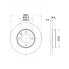 Диски тормозные для автомобилей VW Polo (95-) / Golf I (74-) / II (83-) передние d=239 thk=9,9; полные DF 261507 TRIALLI