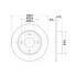 Диски тормозные для автомобилей Ford Fiesta (96-) / Mazda 121 (96-) передние d=240 DF 263907 TRIALLI