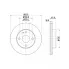 Диски тормозные для автомобилей Mazda 323 (96-) передние d=235 полные DF 265308 TRIALLI