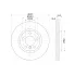 Диски тормозные для автомобилей Mini Countryman (10-) / Paceman (12-) передние d=307 DF 266005 TRIALLI
