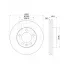Диски тормозные для автомобилей Renault Master (10-) / Opel Movano (10-) передние d=302 DF 266010 TRIALLI