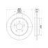 Диски тормозные для автомобилей Mazda Tribute (04-) / Ford Maverick (04-) передние d=302 окрашенные DF 270114 TRIALLI