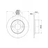 Диски тормозные для автомобилей Audi 80 / 90 / 100 (82-) задние d=245 DF 270206 TRIALLI
