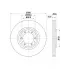 Диски тормозные для автомобилей Great Wall Hover (05-) / H3 (10-) / Н5 (11-) передние d=280 DF 270303 TRIALLI