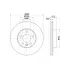 Диски тормозные для автомобилей Ford Galaxy (95-) / VW Sharan (95-) передние d=288 DF 270316 TRIALLI