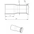 Соединитель труб глушителя - переходник d=45мм/R30/d=56мм L=120 (алюминизированная сталь) EMP 453056 TRIALLI