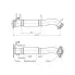Труба приёмная для автомобилей Hyundai Santa Fe (06-) 2.2d (алюминизированная сталь) ERP 0136 TRIALLI