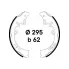 Колодки тормозные барабанные для автомобилей Toyota Hilux (05-) / Fortuner (15-) 295x62 GF 4481 TRIALLI